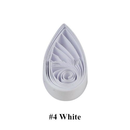 Quilled Paper Monochrome Rolled  Origami Strip Art Pure Color